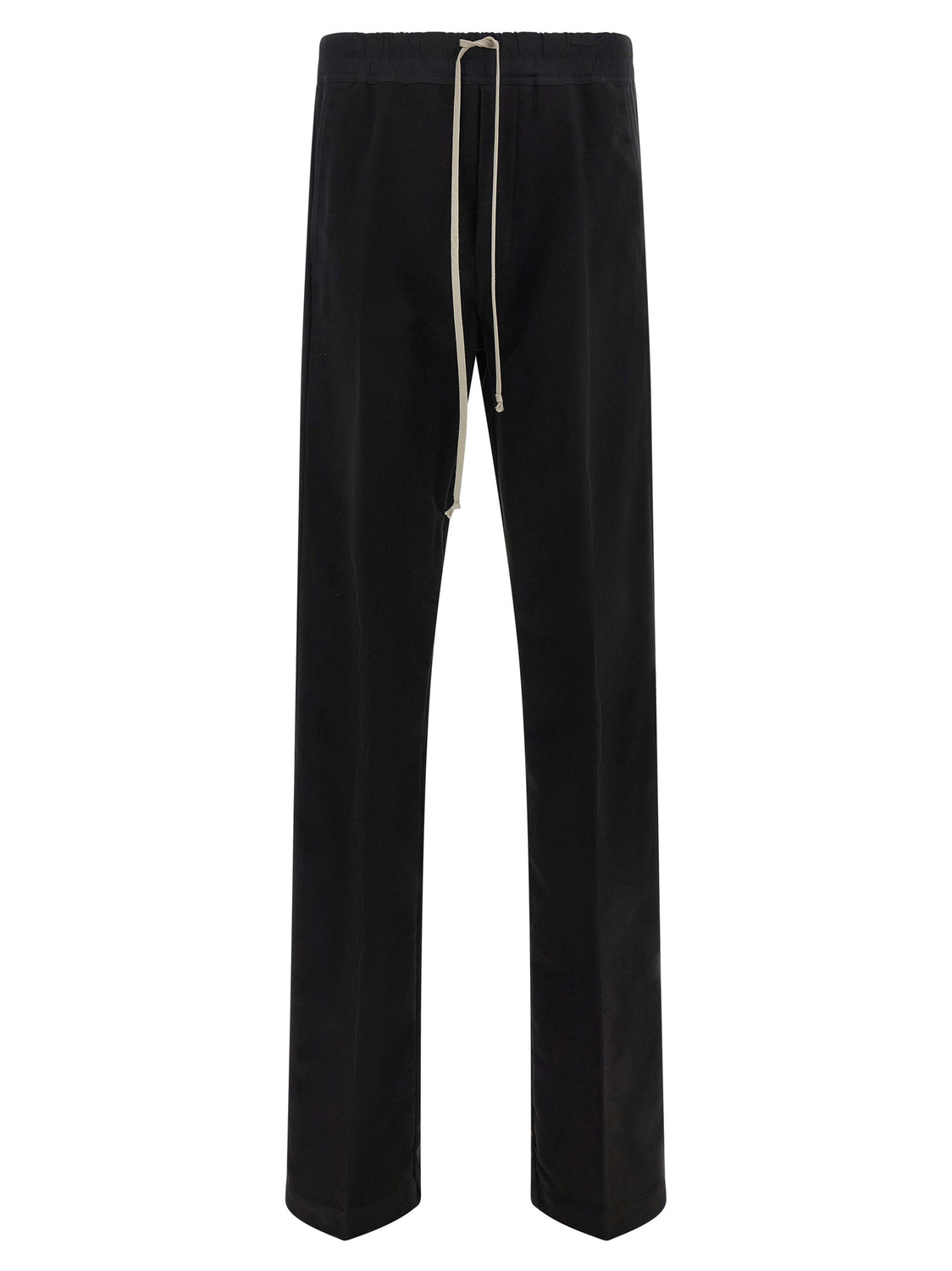 Black Cotton Casual Pants