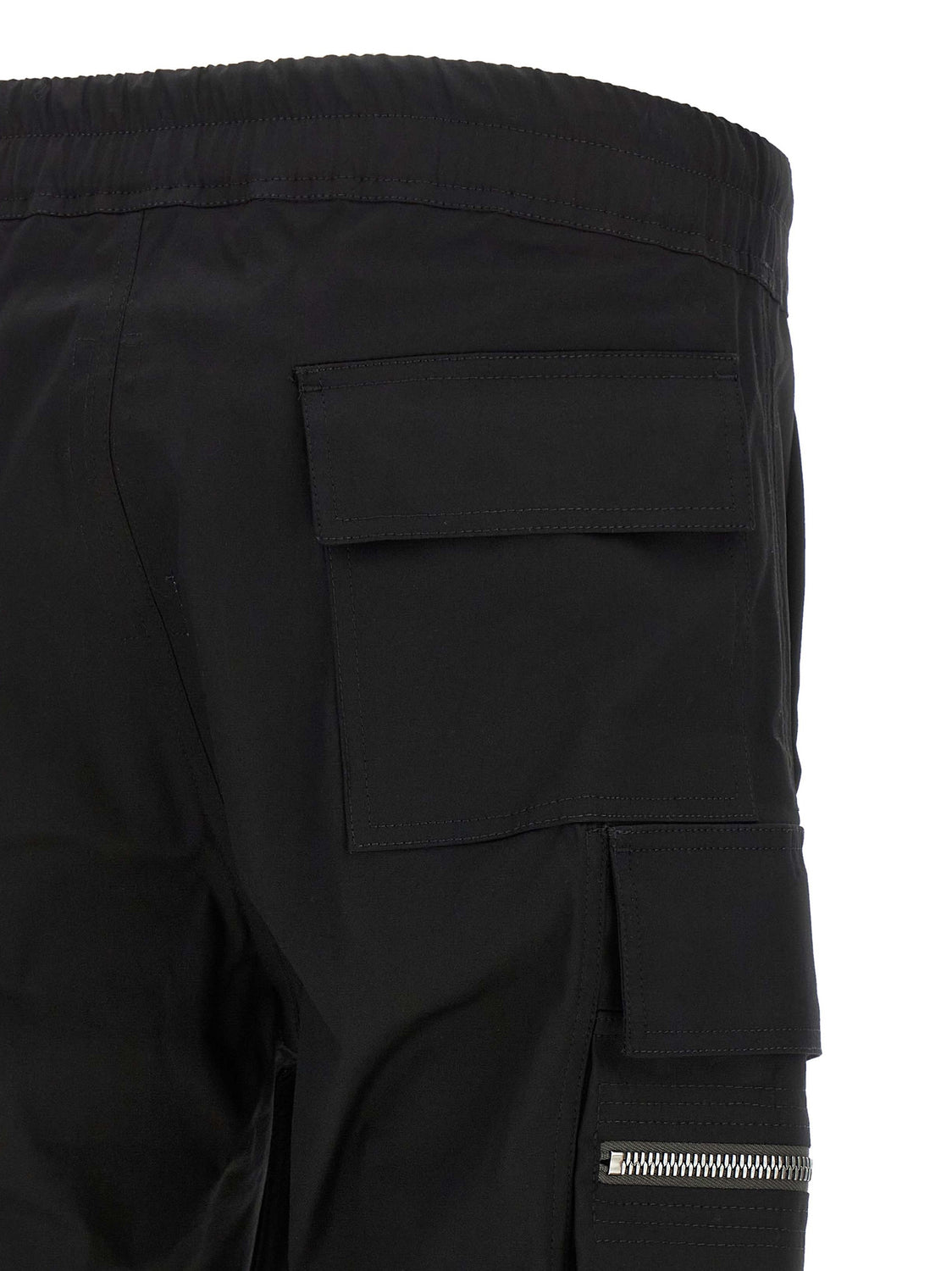 Black Cotton Cargo Pants
