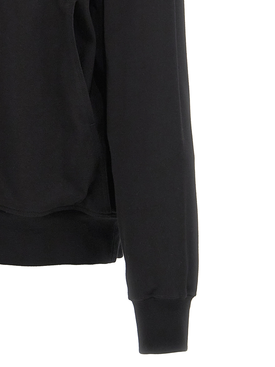 Black Cotton Hoodie