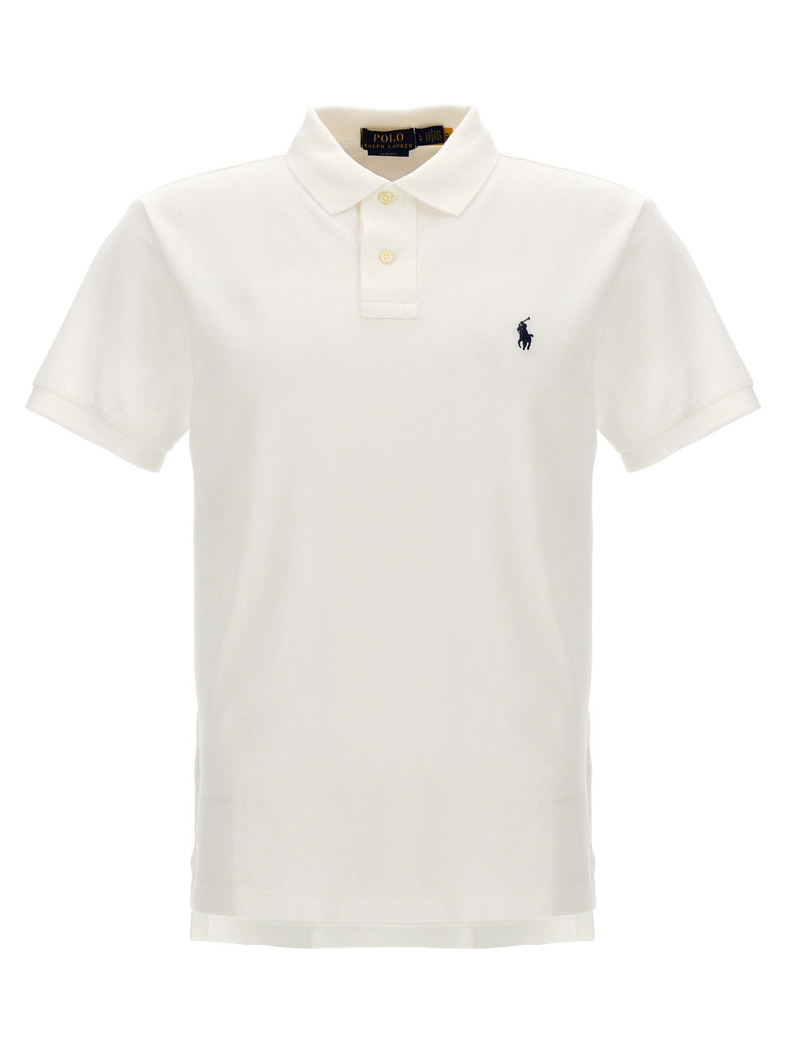 White Cotton Polo Shirt