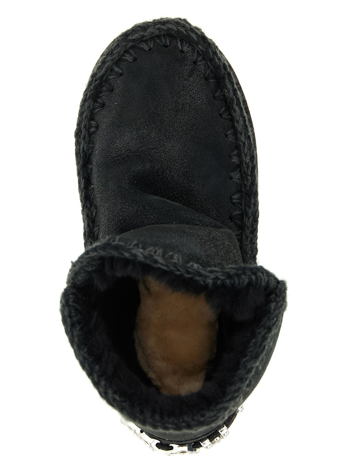 Black Lamb Leather Ankle Boots