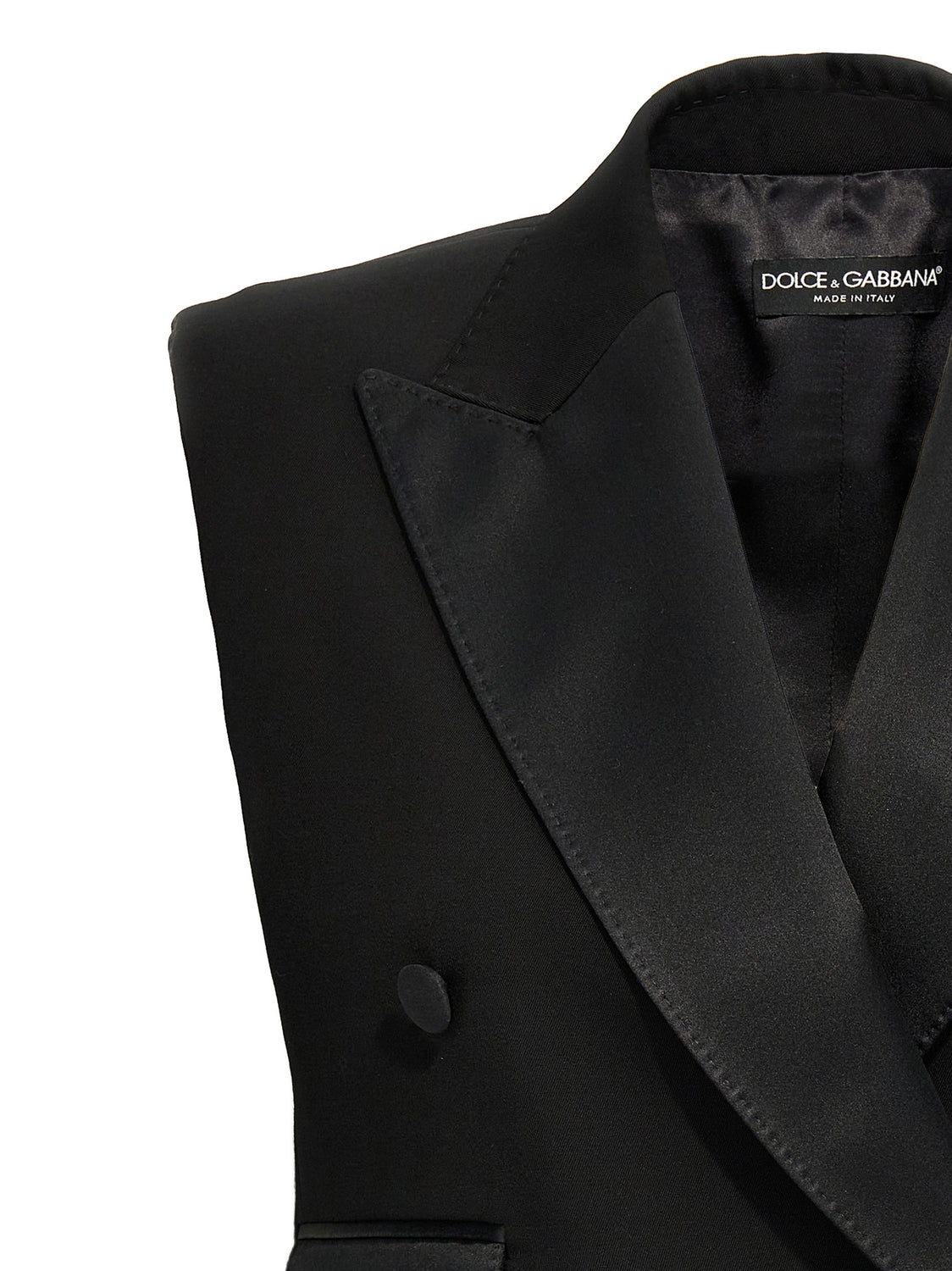 Black Silk Sleeveless Jacket