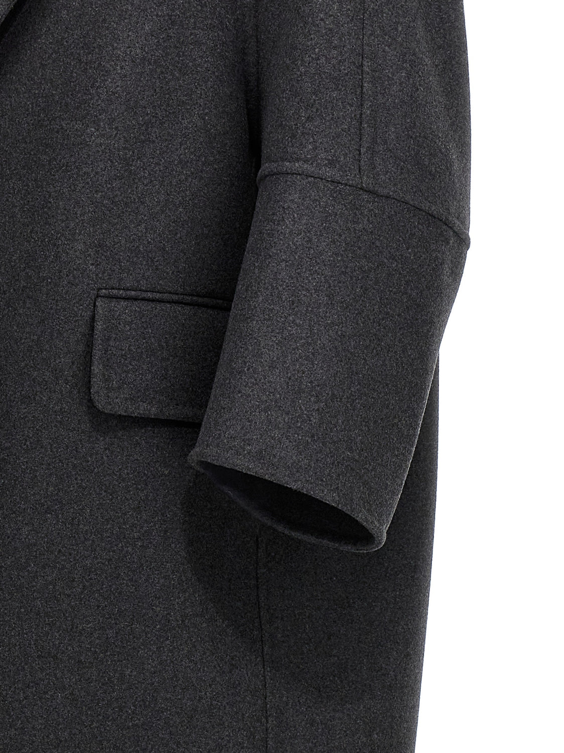 Gray Virgin Wool Coat