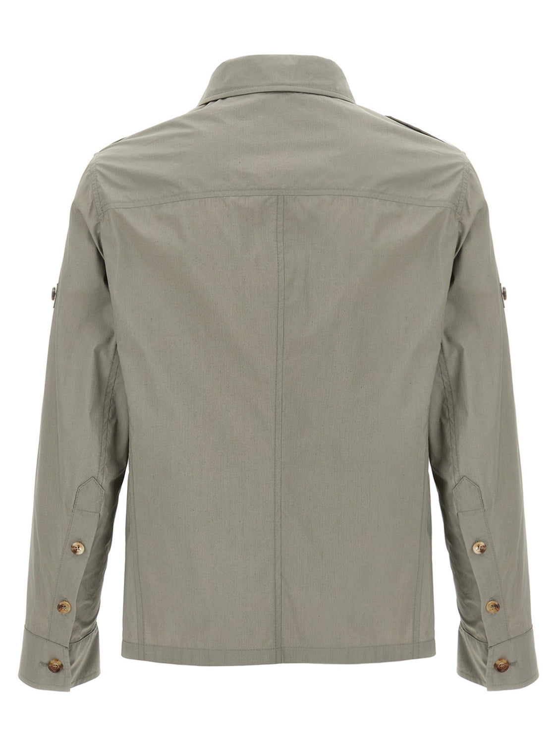 Bicolor Cotton Shell Jacket