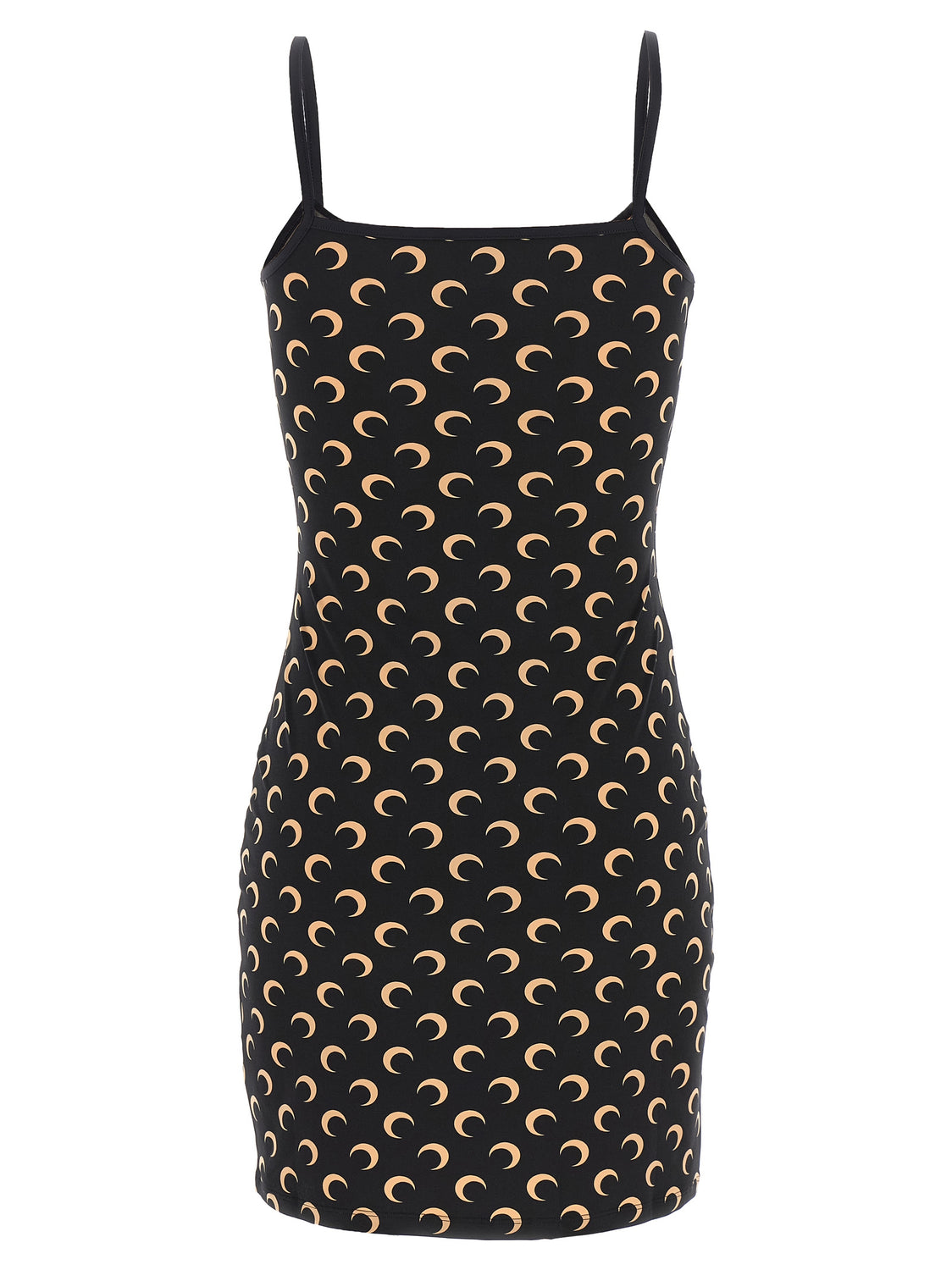 Black Polyamide Short Dress