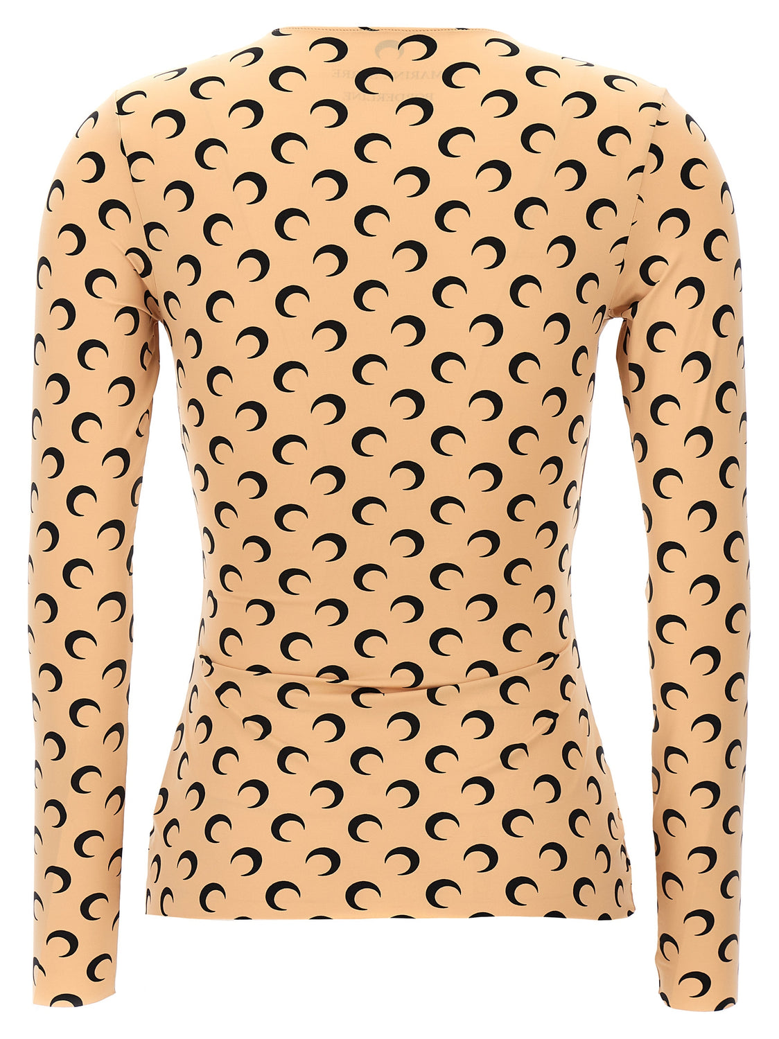 Beige Polyamide Pattern Shirt