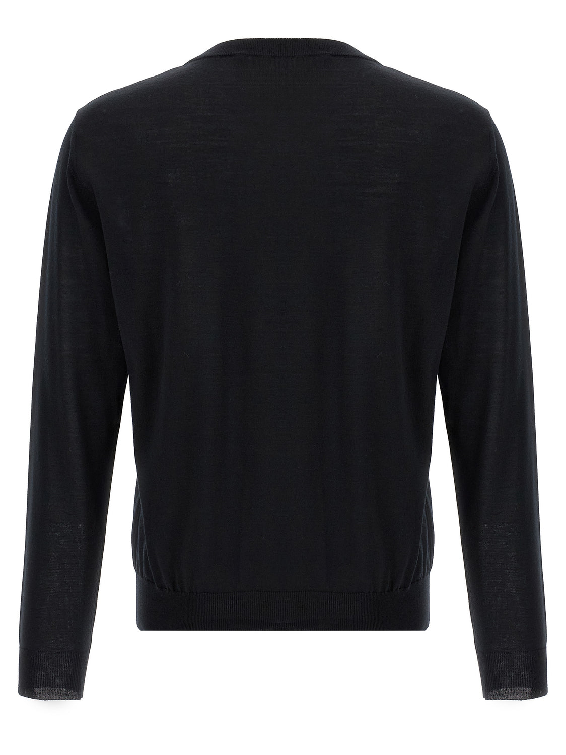 Black Virgin Wool Cardigan