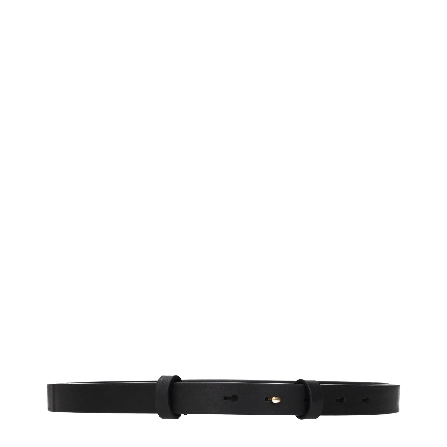 Black Leather Regular Belt