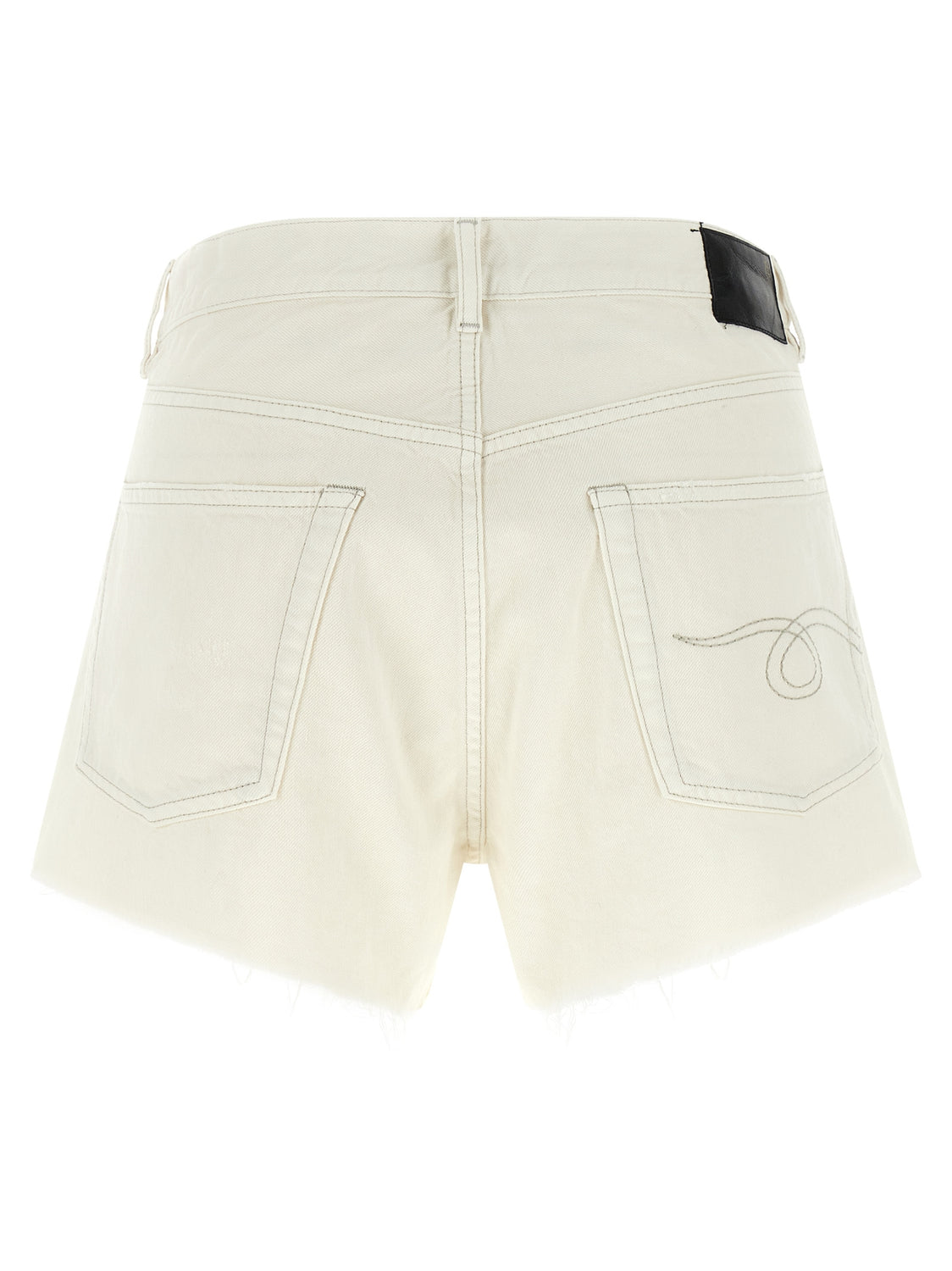 White Cotton Bermuda Shorts