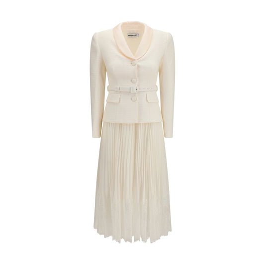 Beige Polyester Cocktail Dress