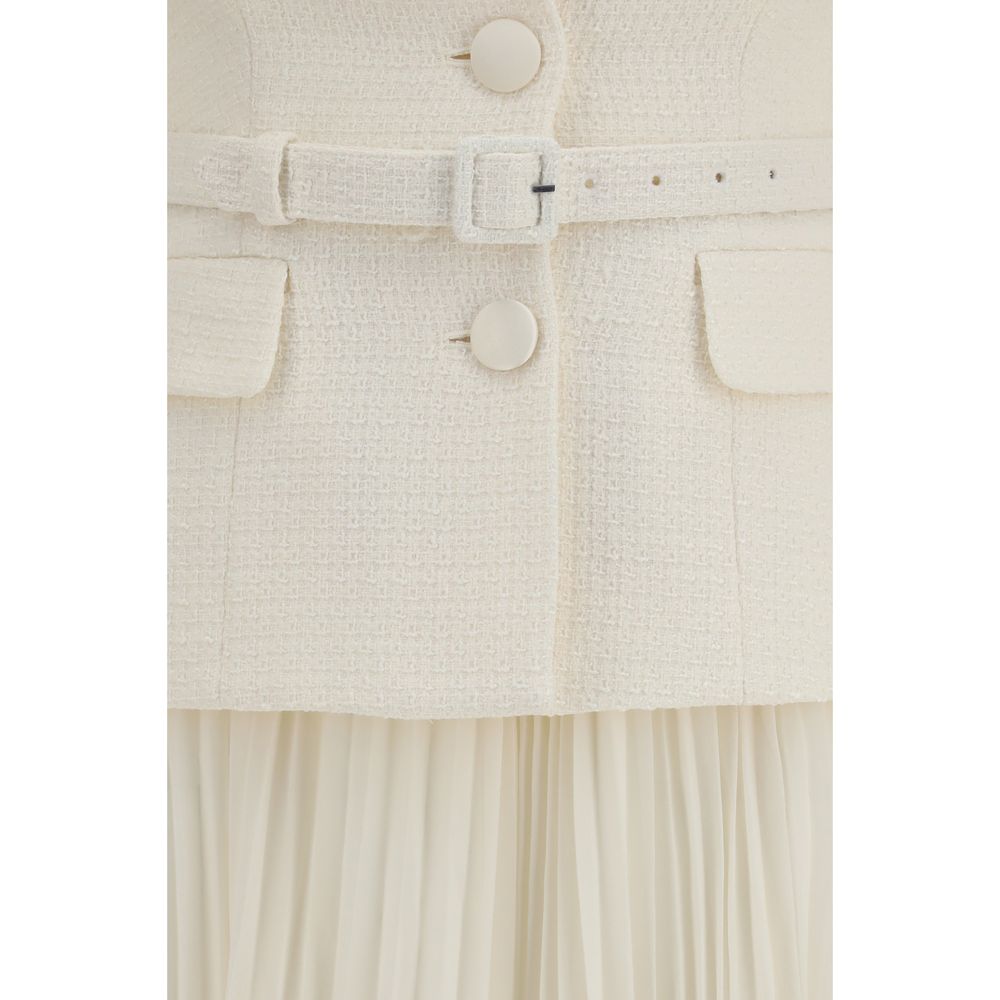 Beige Polyester Cocktail Dress