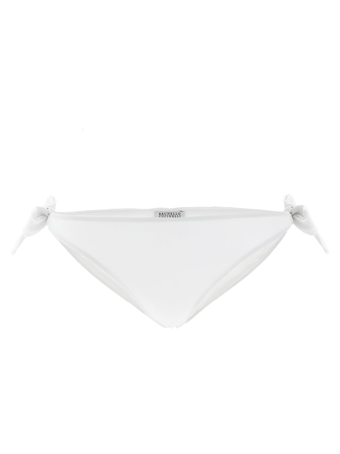 White Polyamide Swim Briefs