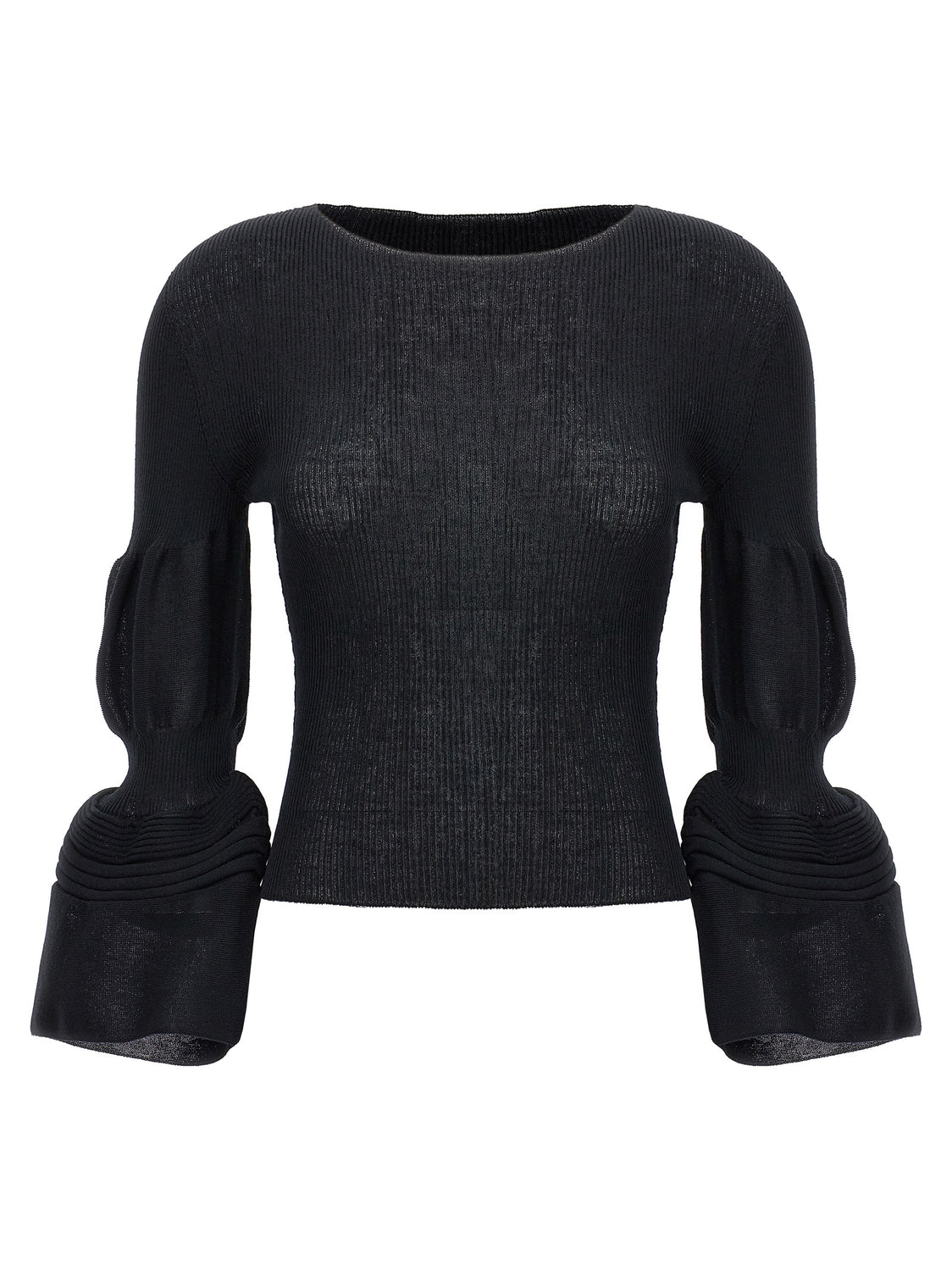 Black Polyester Sweatshirt