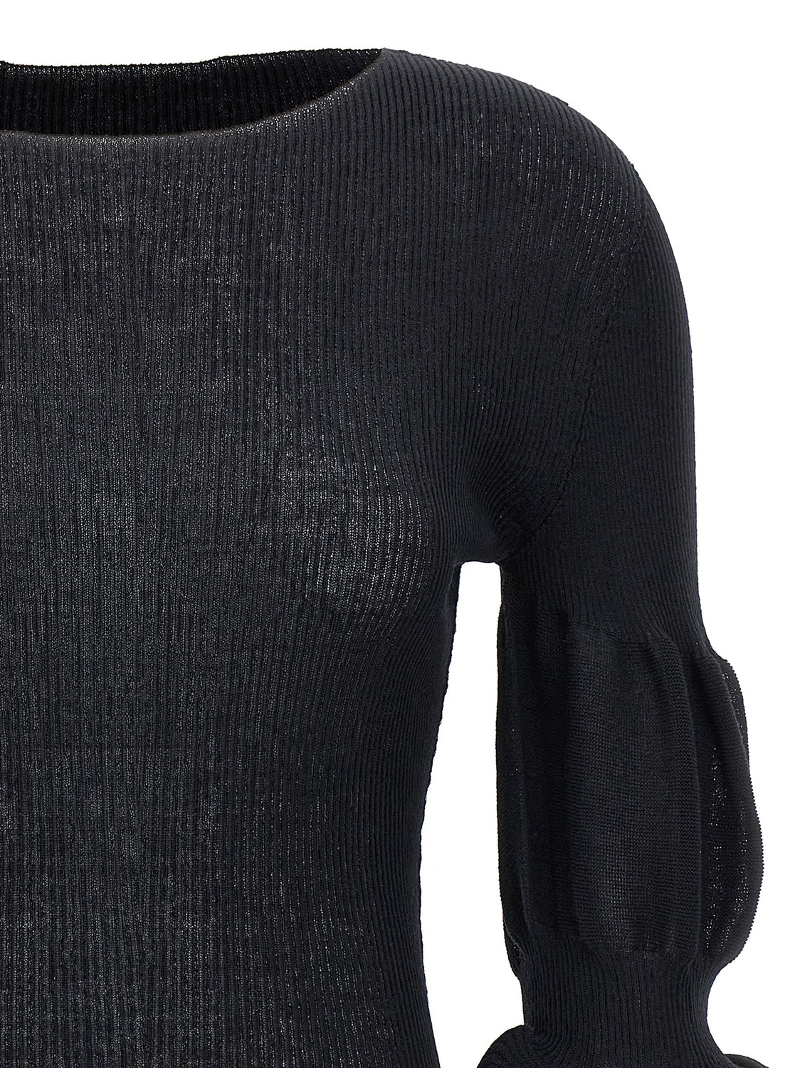 Black Polyester Sweatshirt