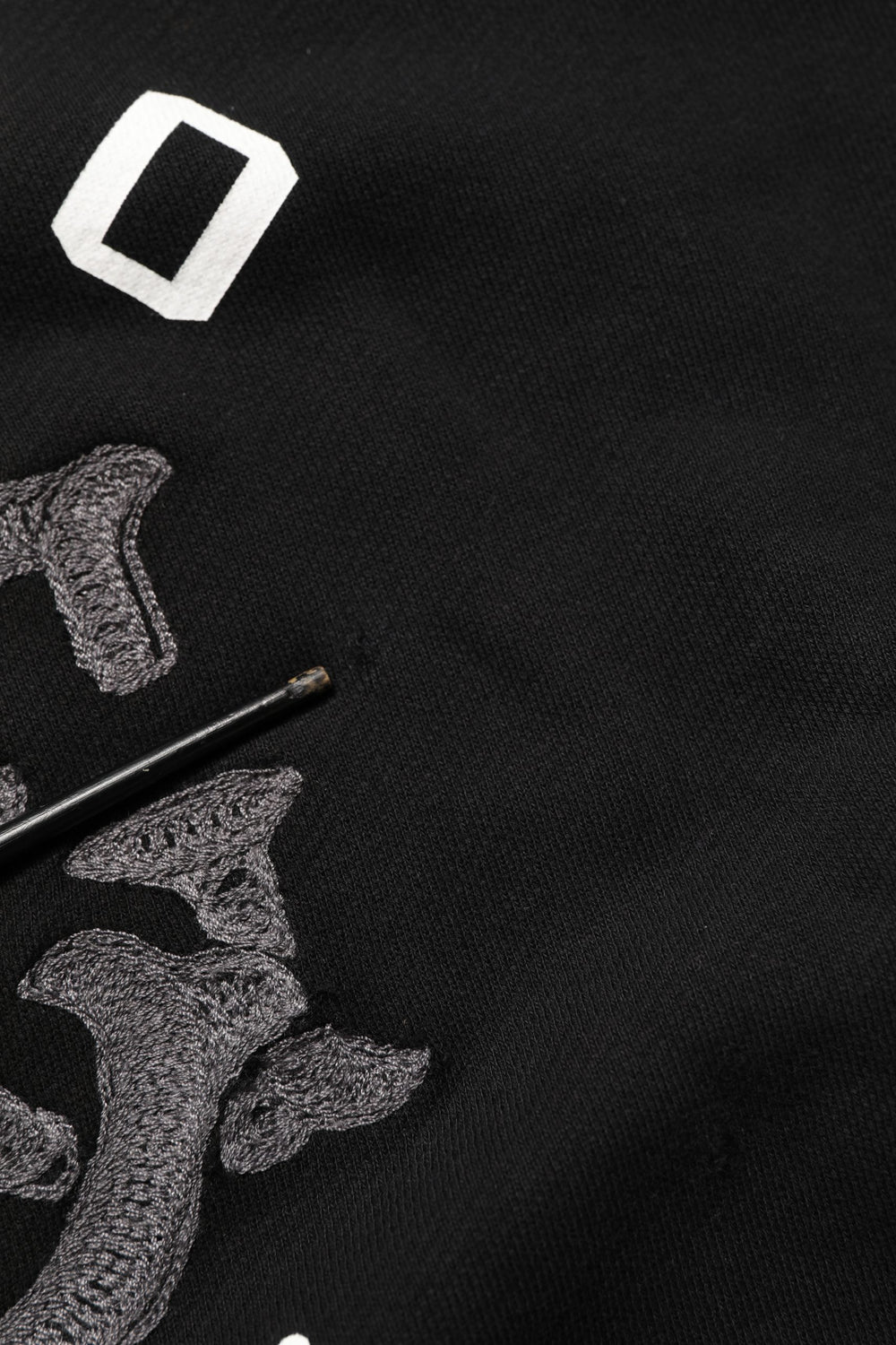 Black Cotton Milano1984 Print Hoodie Sweater