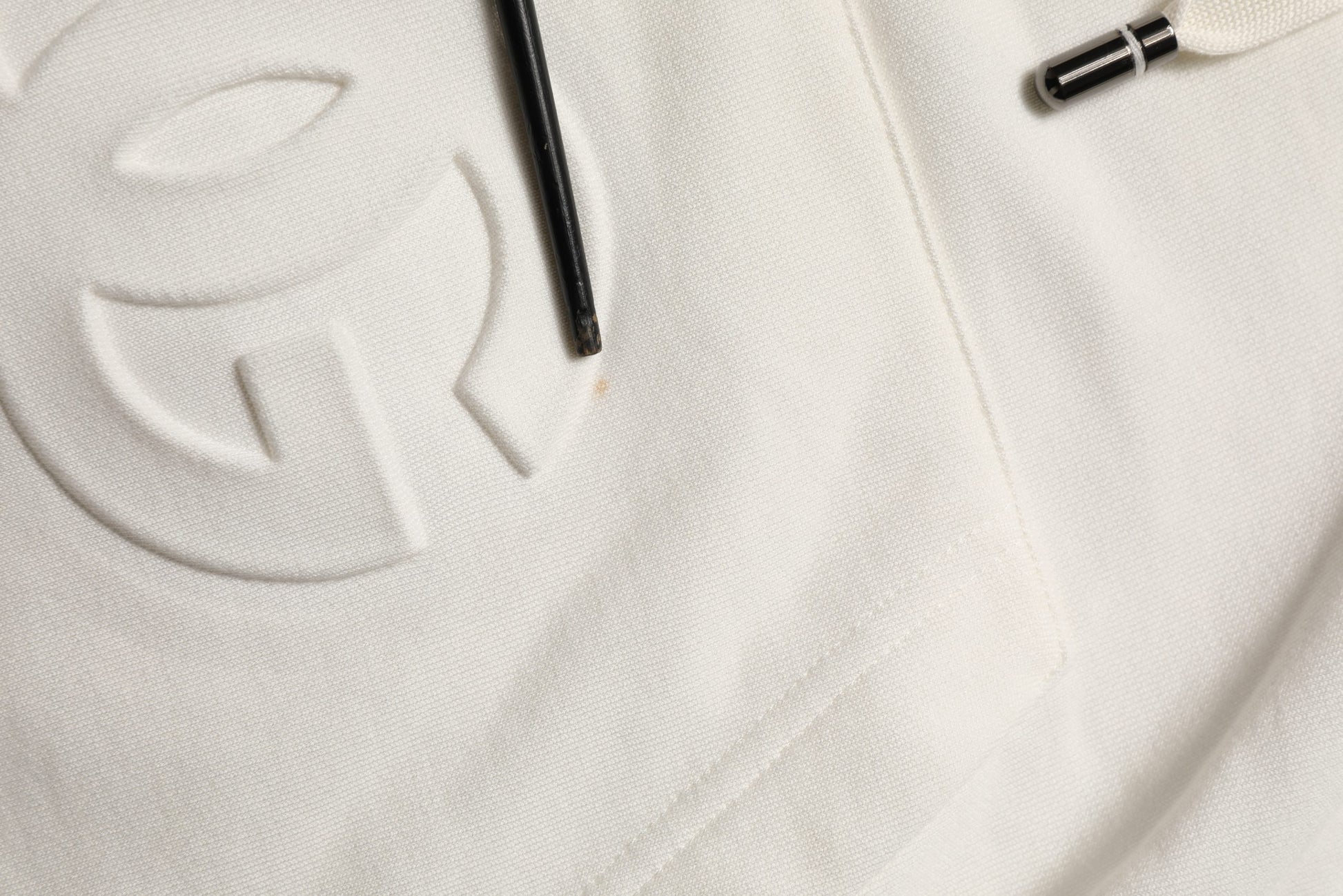 White Logo Hooded PulloverSweatshirt Sweater