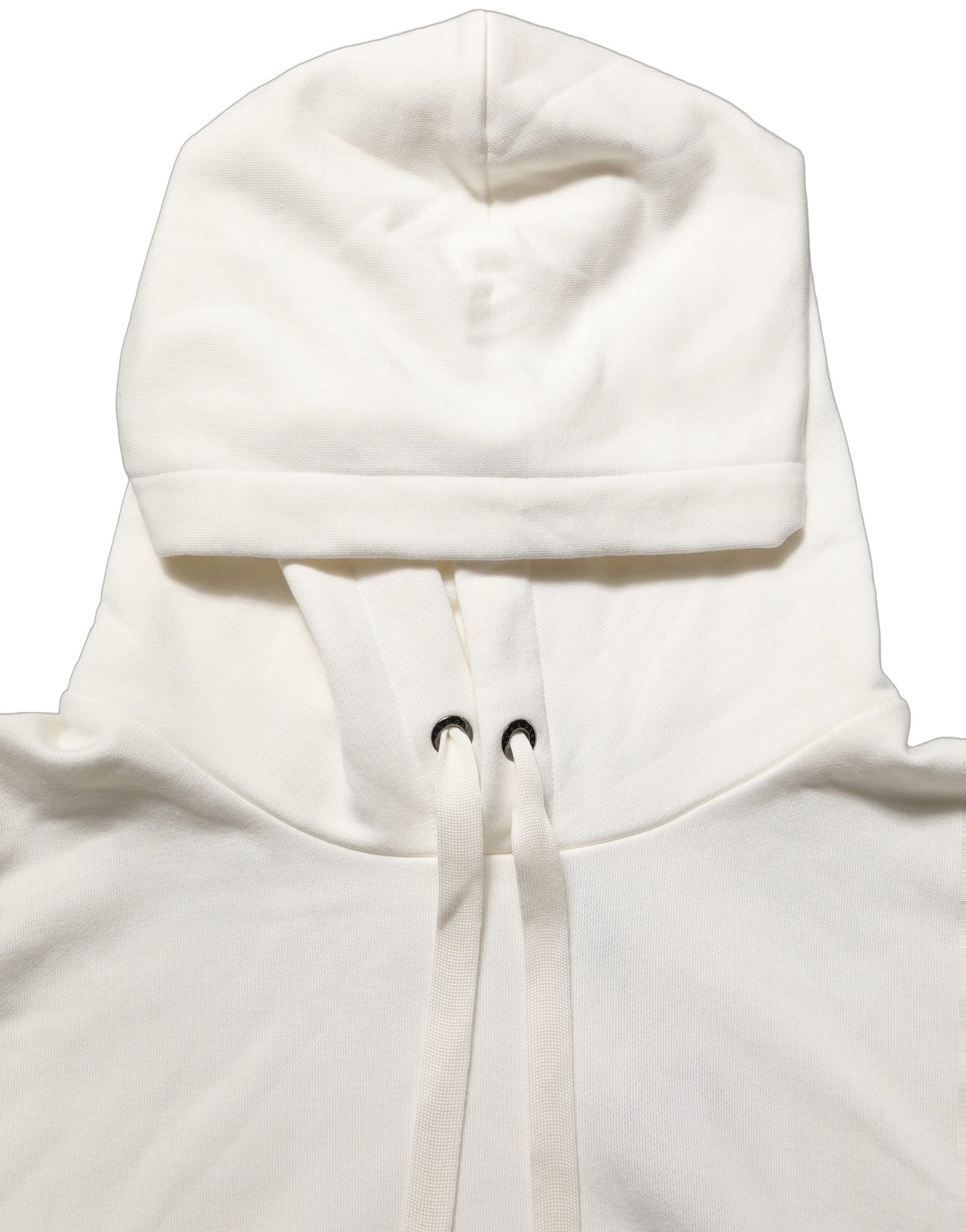 White Logo Hooded PulloverSweatshirt Sweater