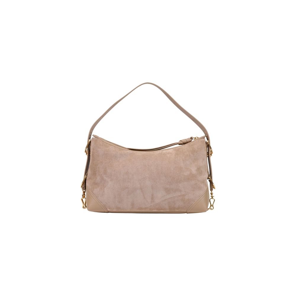 Beige Polyester Handbag