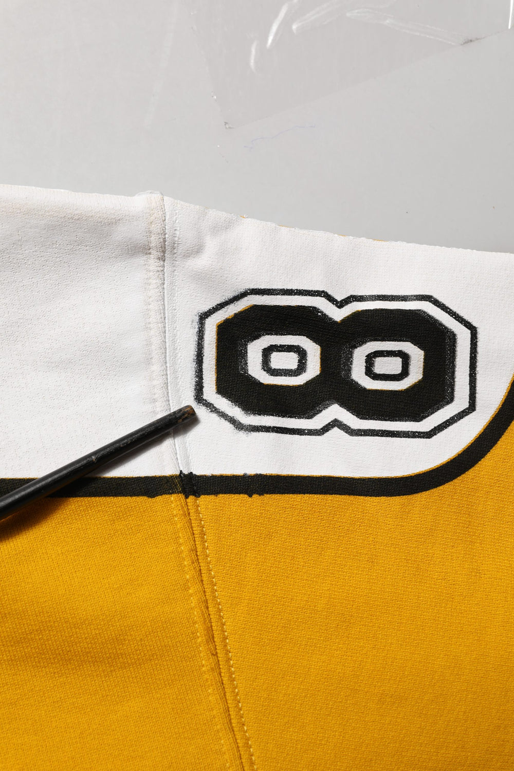 Yellow Crew Neck Jersey Sweatshirt Sweater