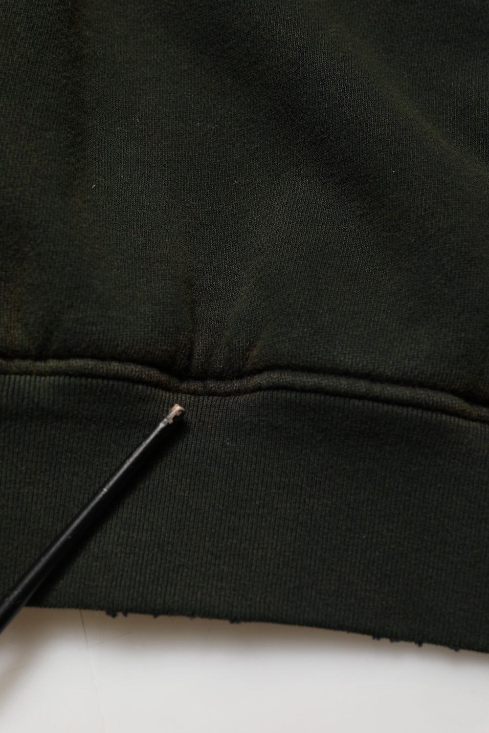 Black Cotton Crew Neck Men Sweatshirt Sweater