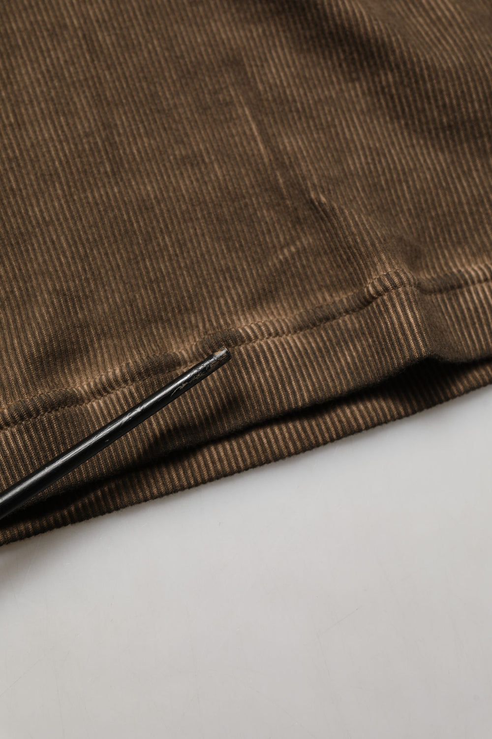 Brown Cotton Buttoned Henley Pullover Sweater