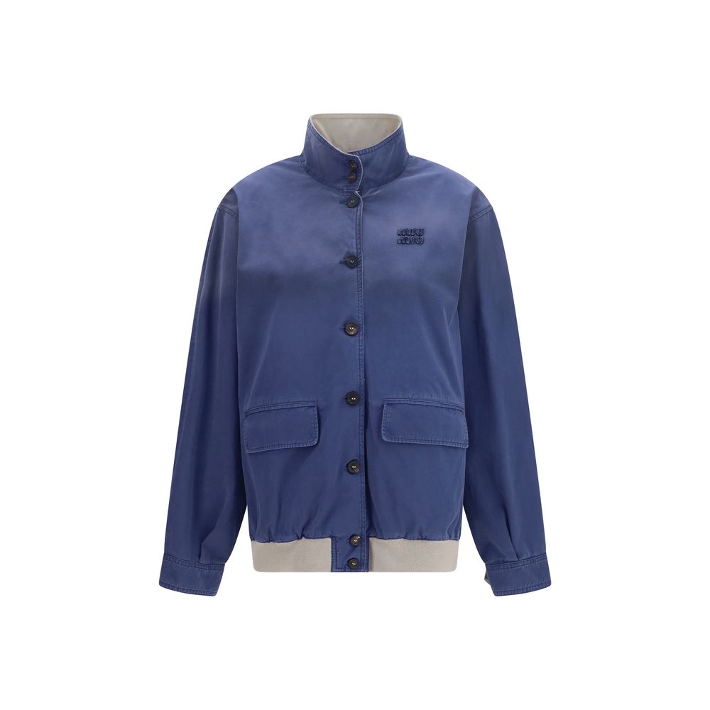 Blue Cotton Bomber