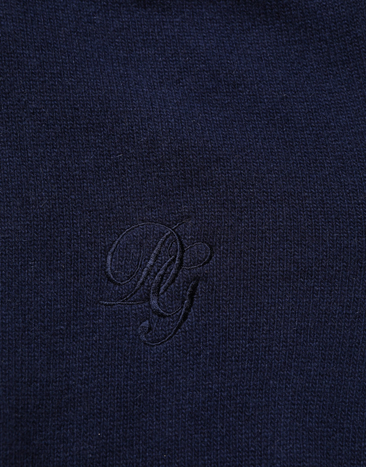 Blue Wool Knit Turtleneck Pullover Sweater