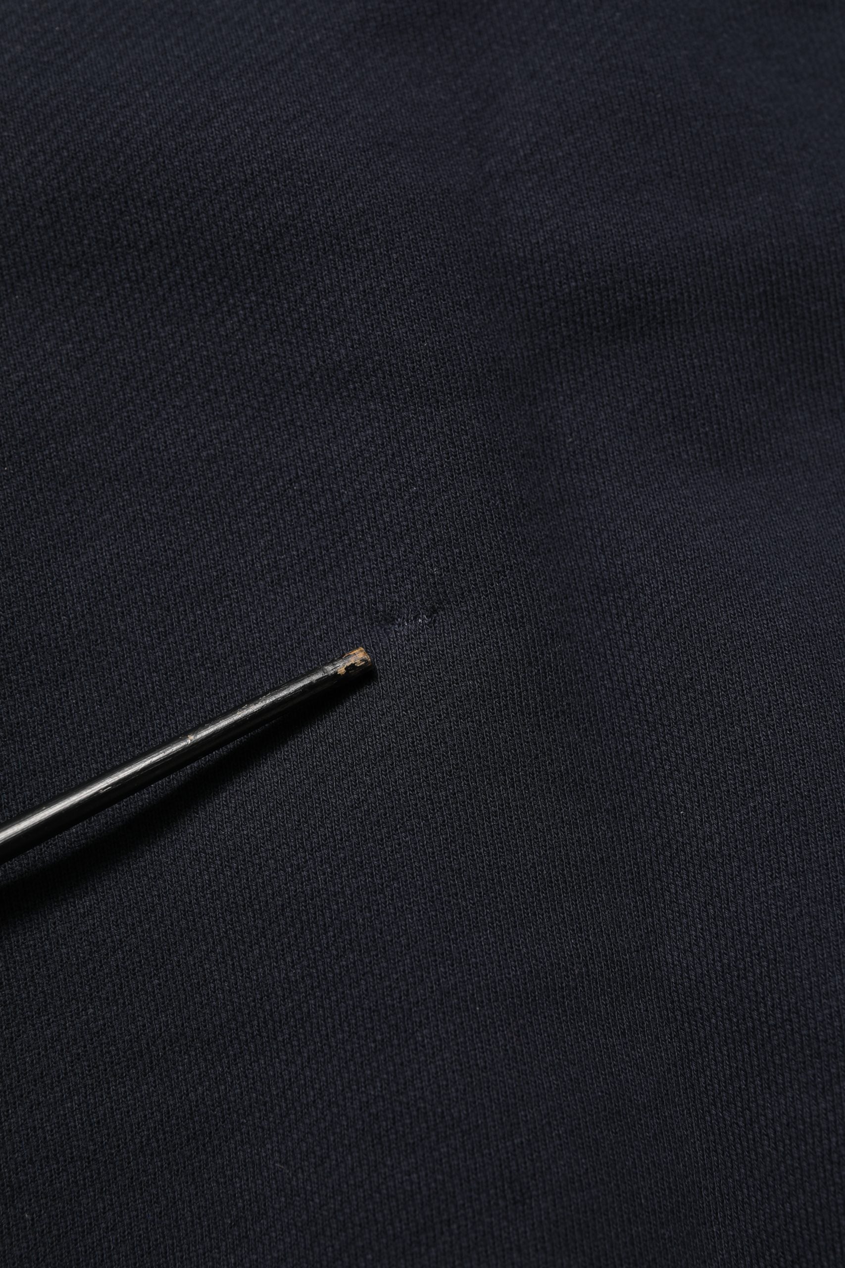 Black Logo Plaque Cotton Crew Neck Pullover Sweater