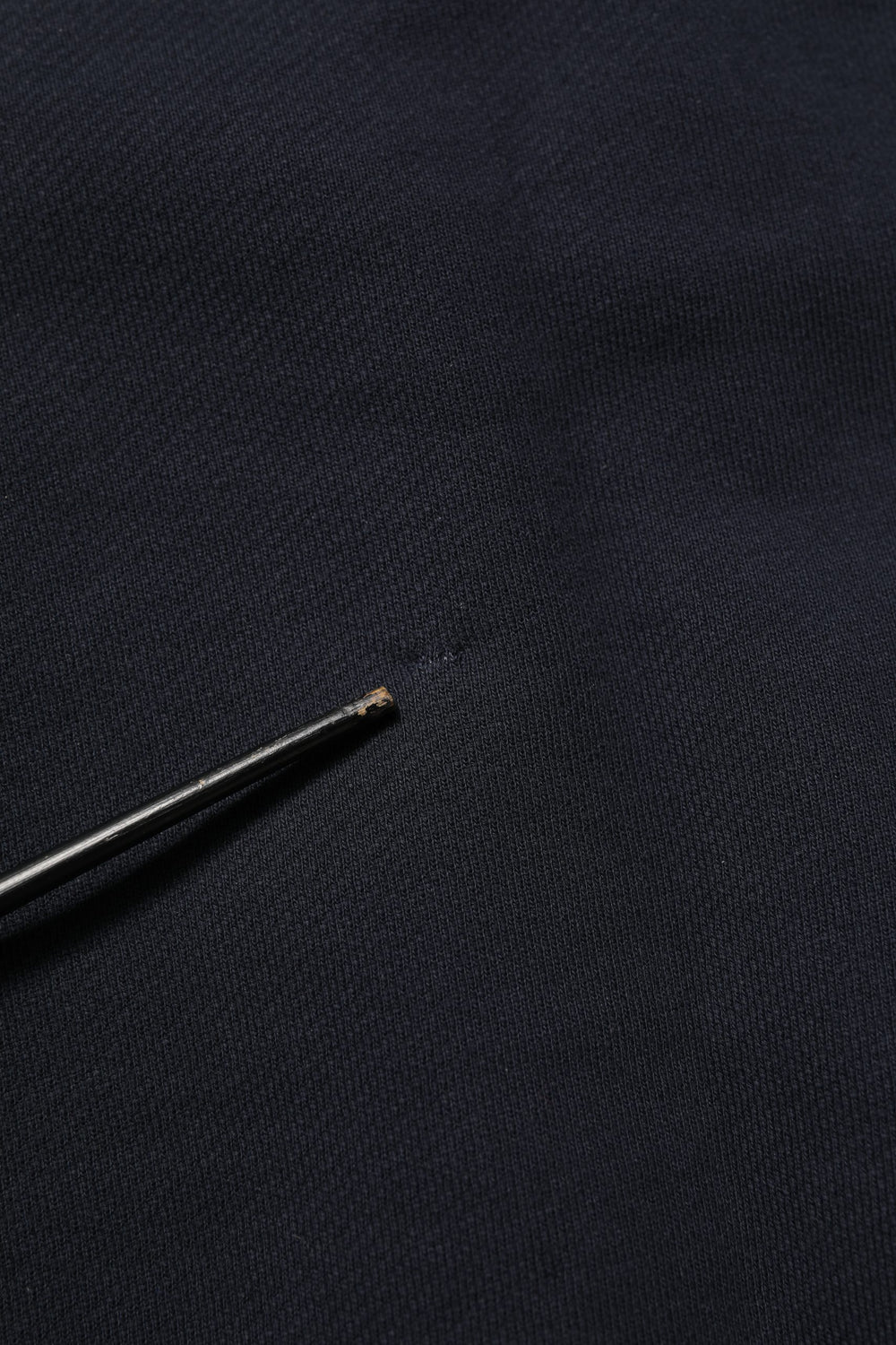Black Logo Plaque Cotton Crew Neck Pullover Sweater