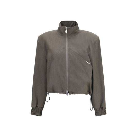 Brown Wool Oves Aries Bomber