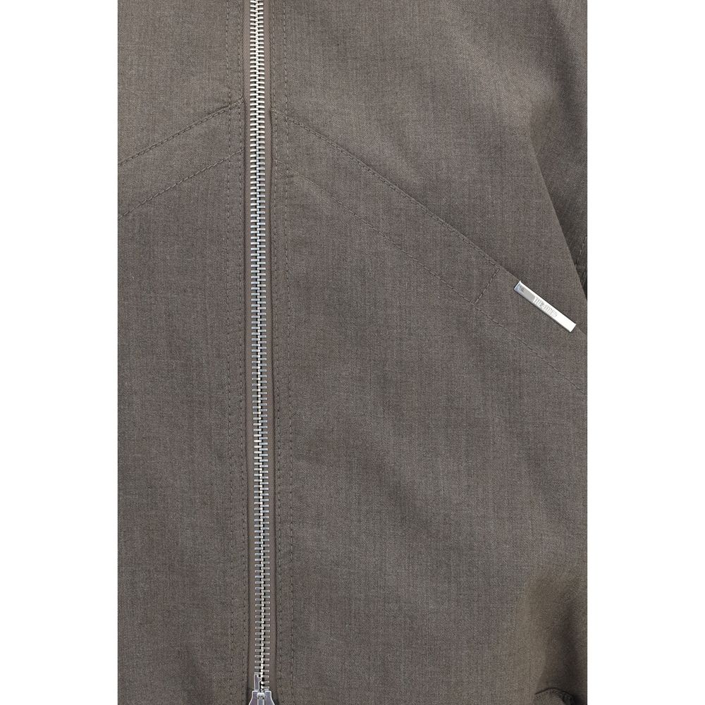 Brown Wool Oves Aries Bomber