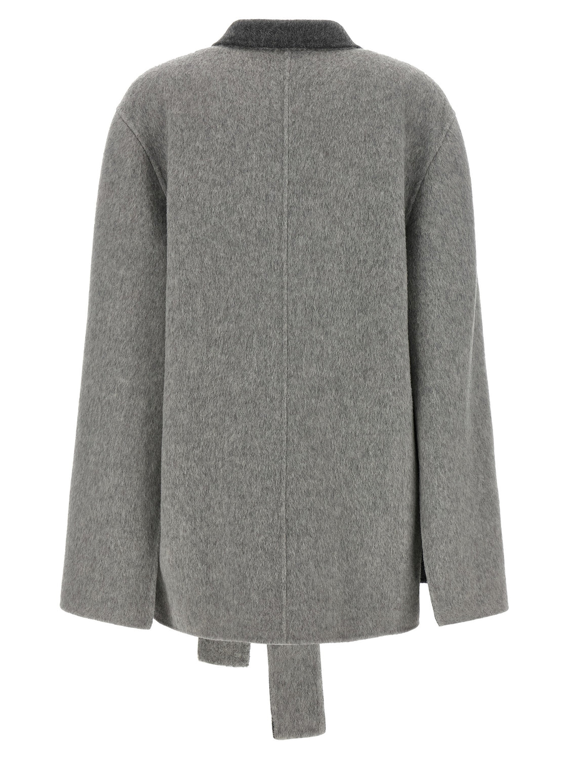 Gray Wool Cardigan