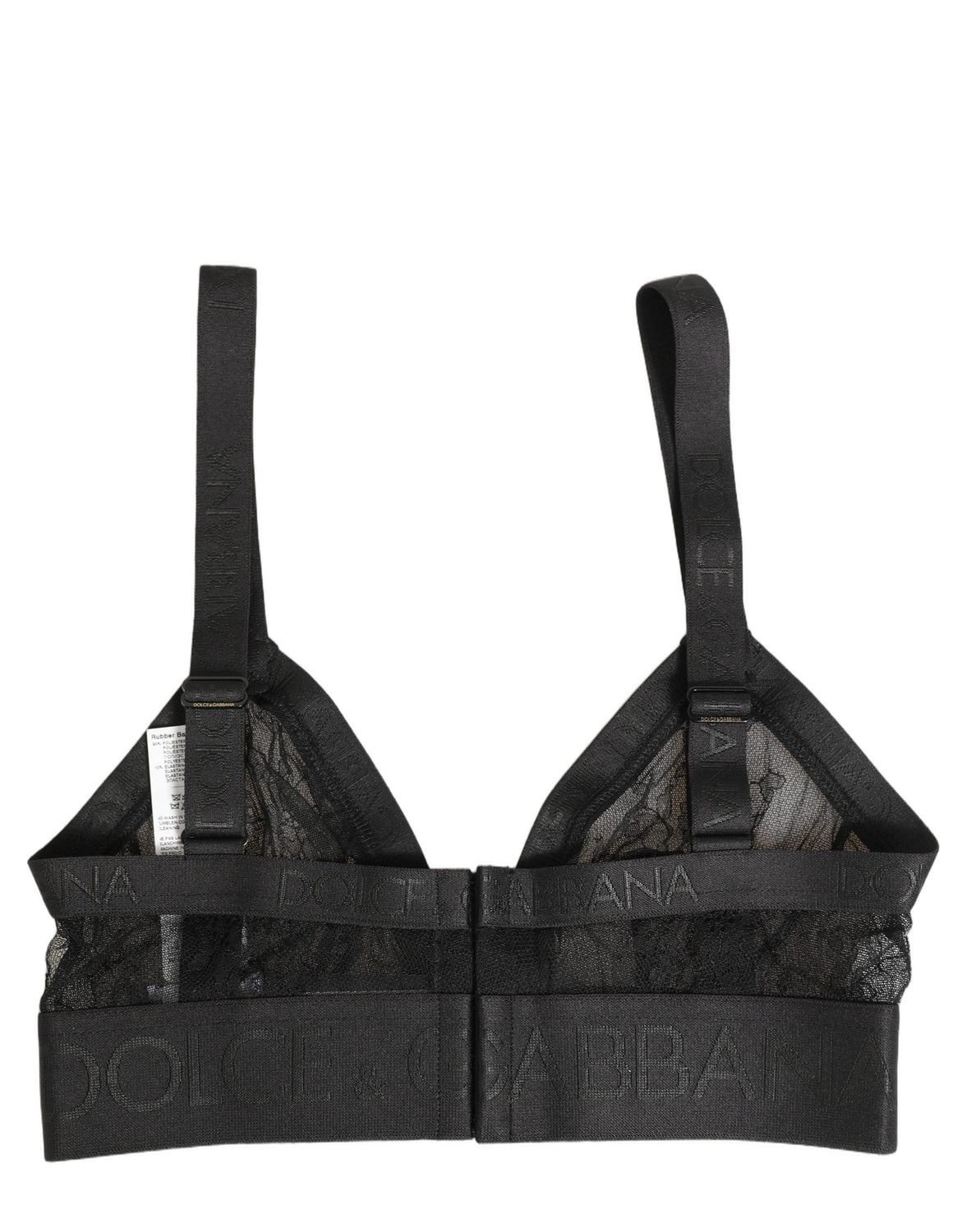 Black Logo Monogram Soft Cup Brassiere Underwear