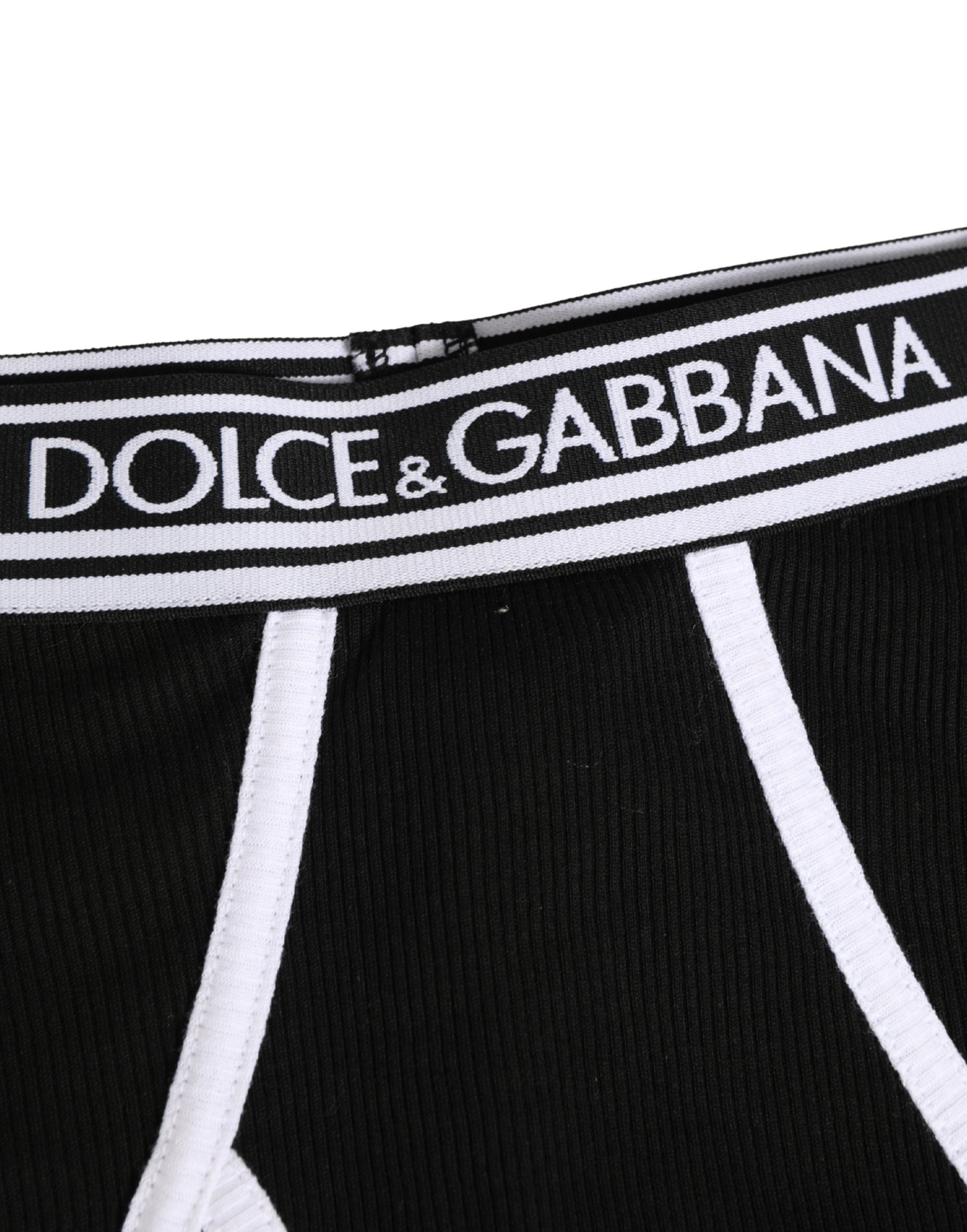 Black White Logo Waistband Coulotte Panty Underwear