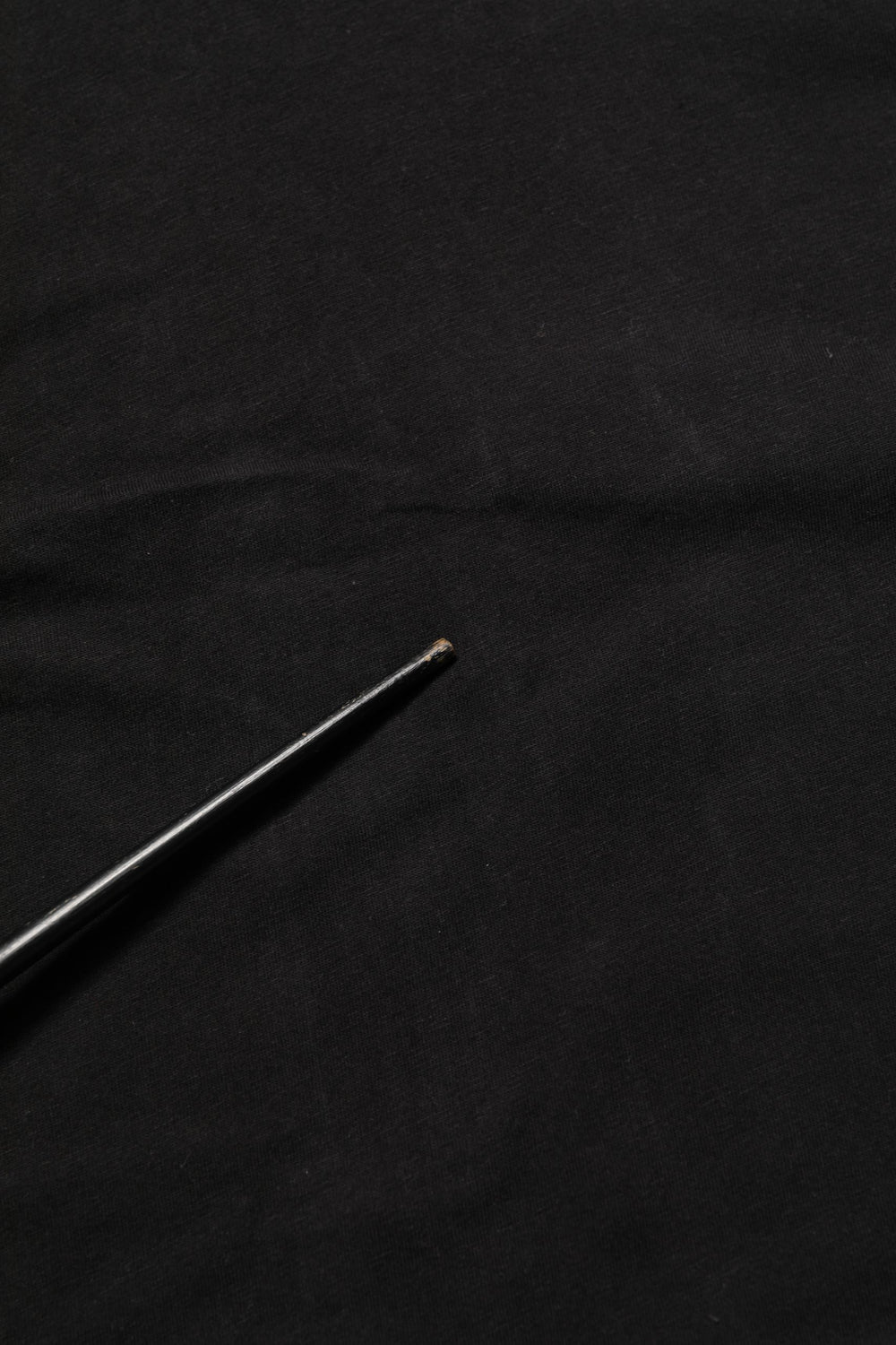 Black Cotton Short Sleeves CrewNeck T-shirt