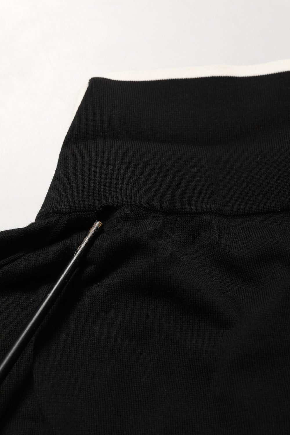 Black Cotton Collared Short Sleeves Polo T-shirt
