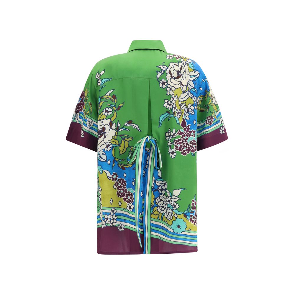 Multicolor Silk Pattern Shirt