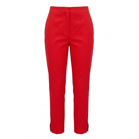 Red Cotton Women Pants