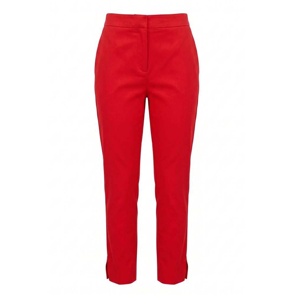 Red Cotton Women Pants