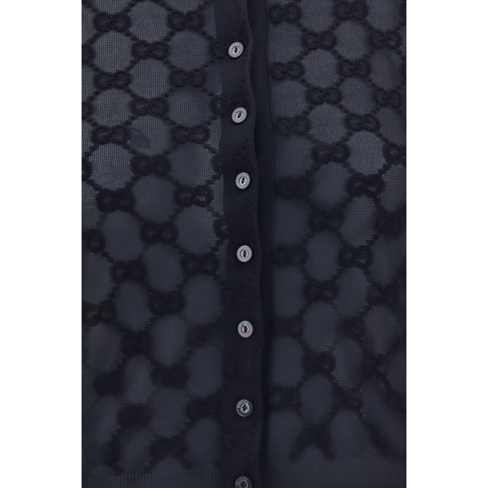 Black Viscose Cardigan
