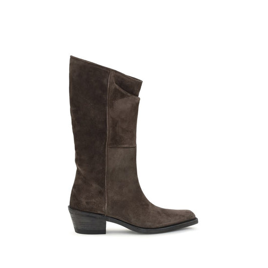Brown Leather Ankle Boots