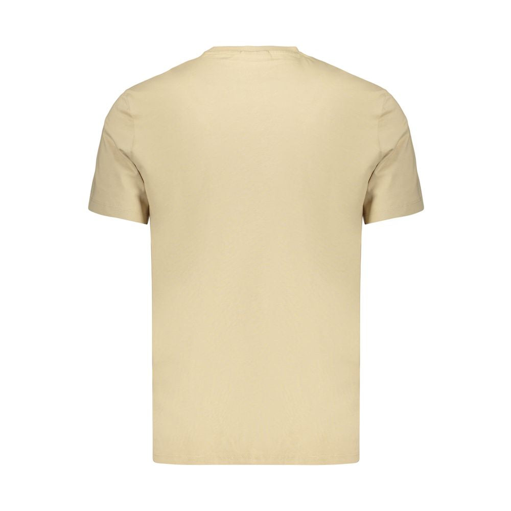 Beige Cotton Men's T-Shirt
