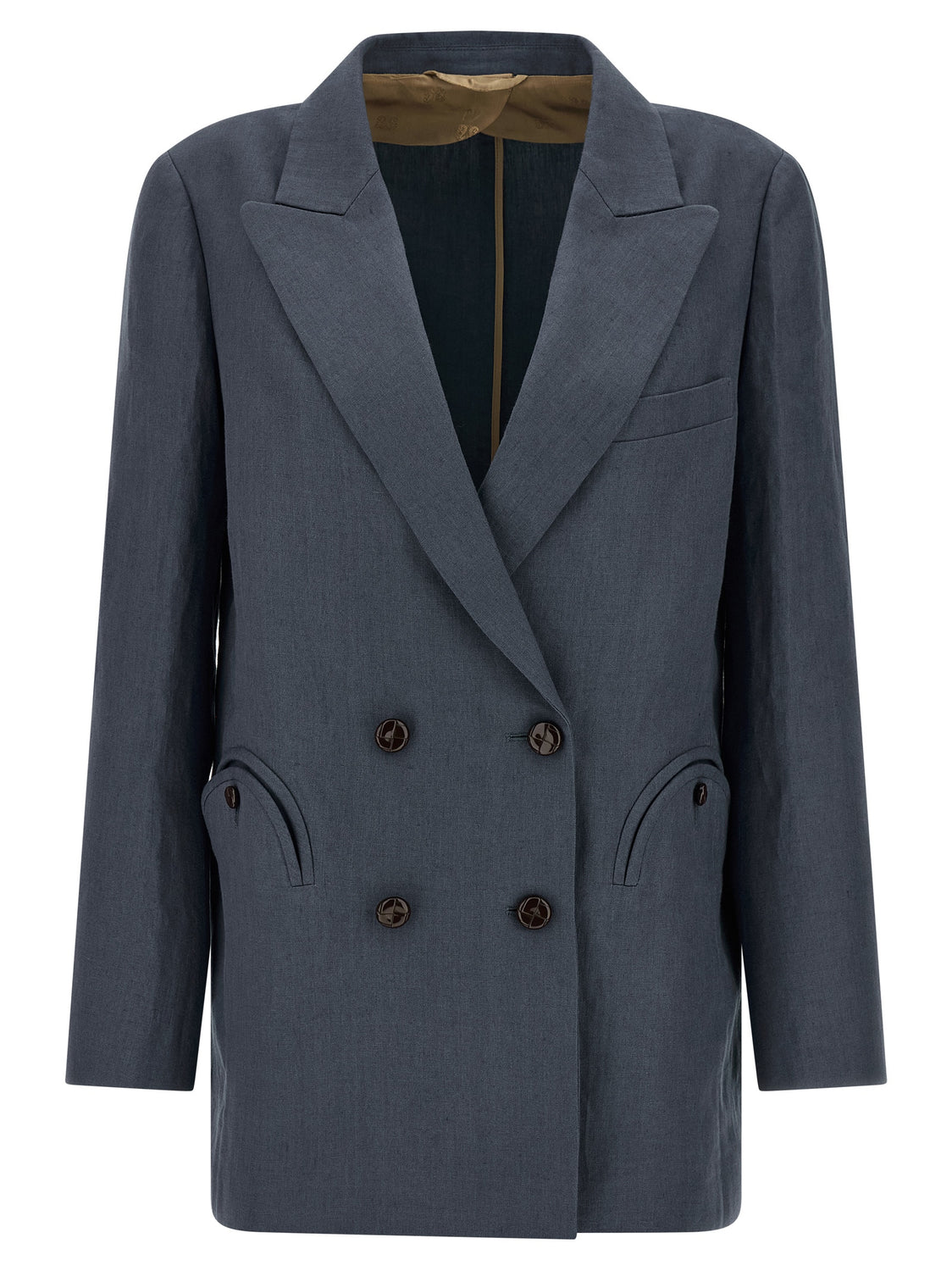 Blue Linen Blazer