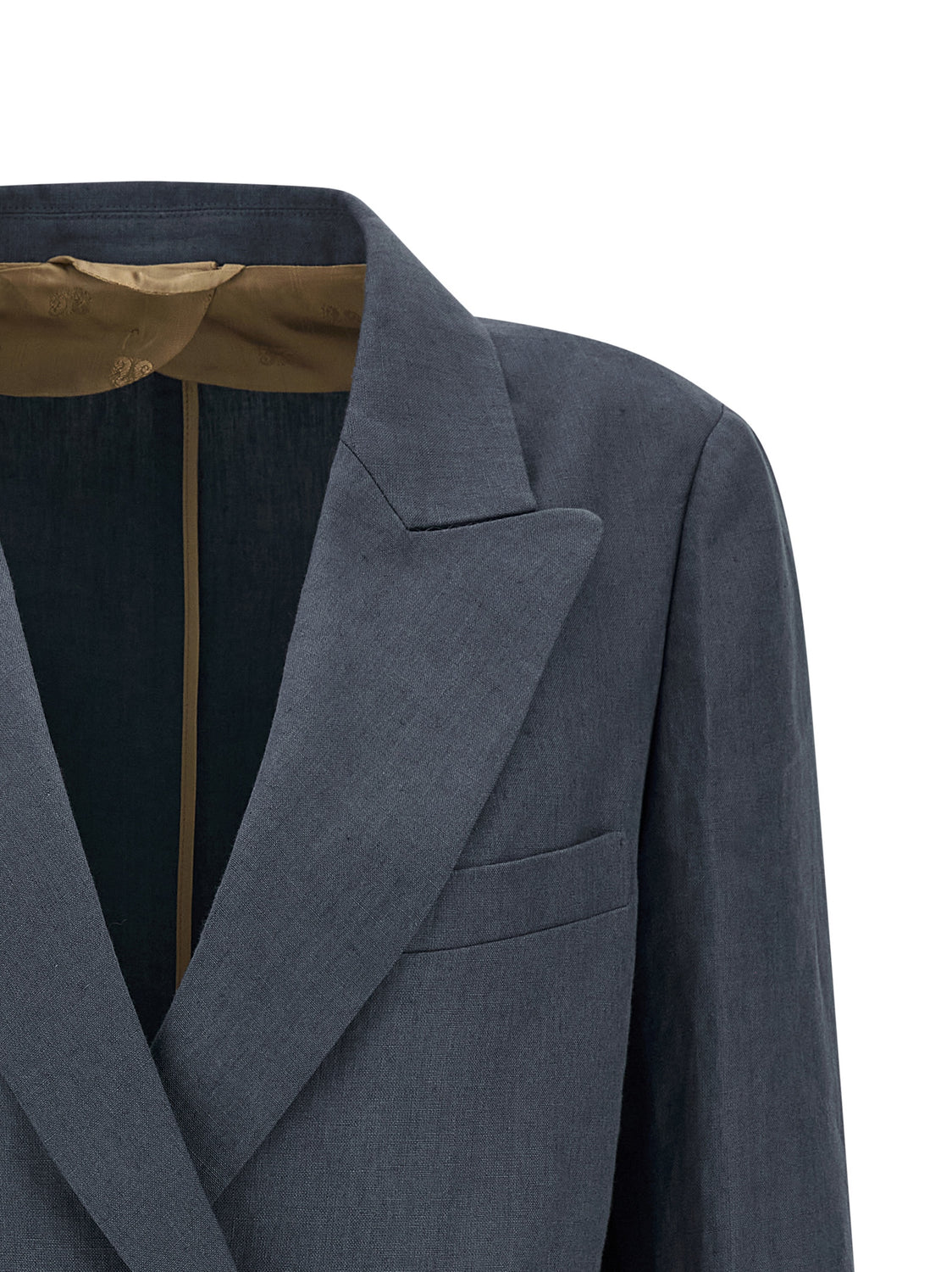 Blue Linen Blazer