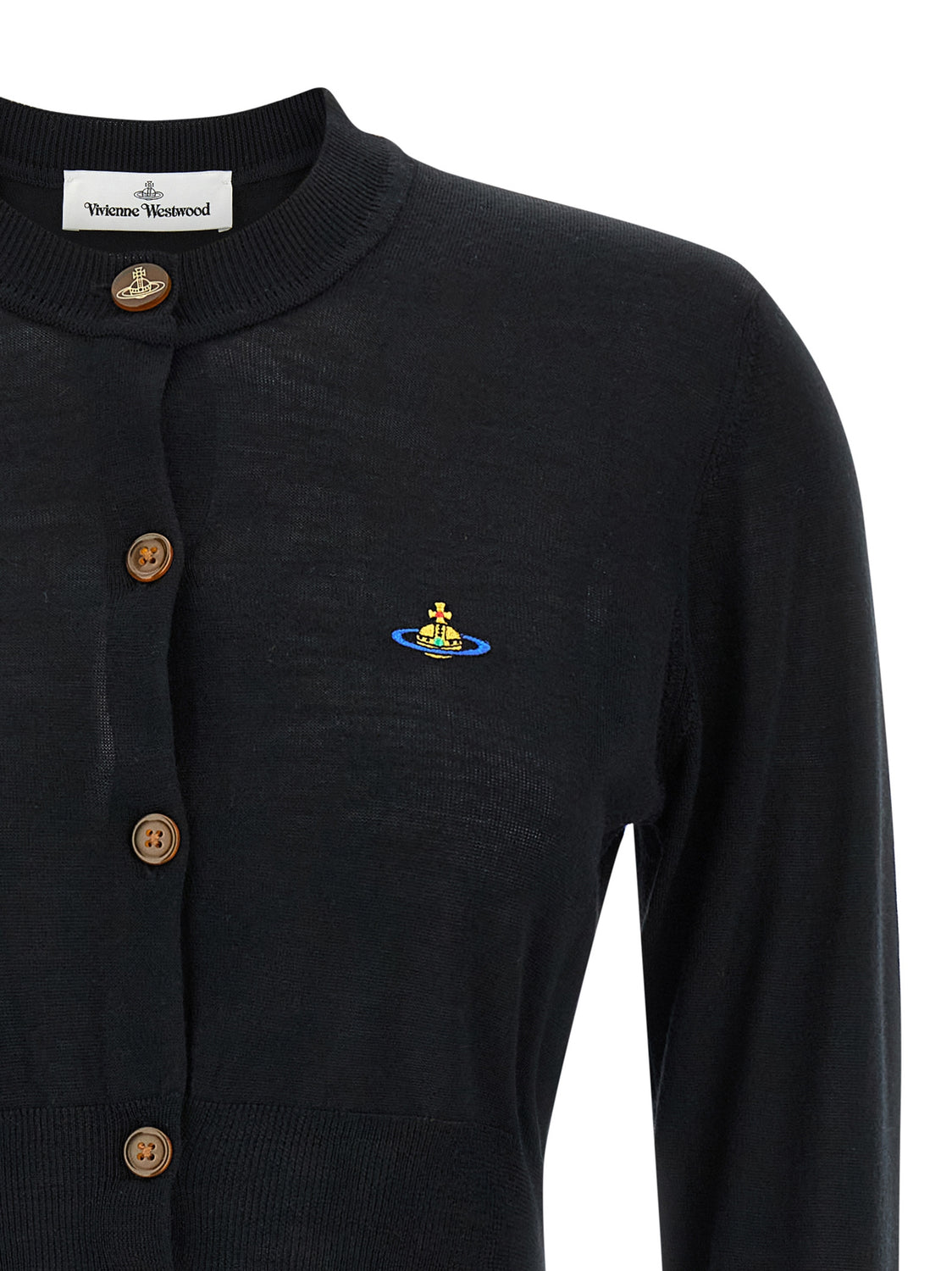 Black Cotton Cardigan