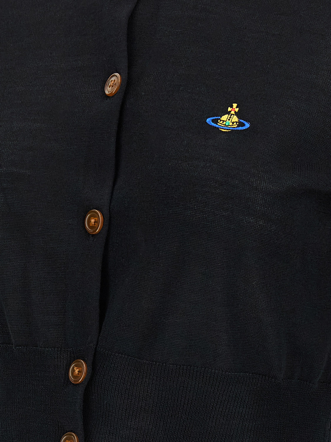 Black Cotton Cardigan