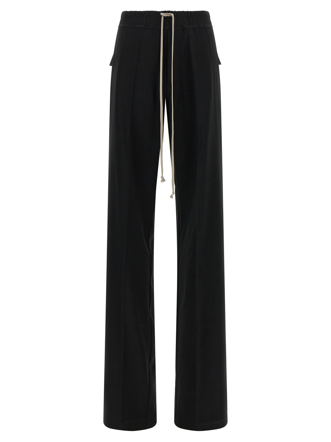 Black Viscose Casual Pants