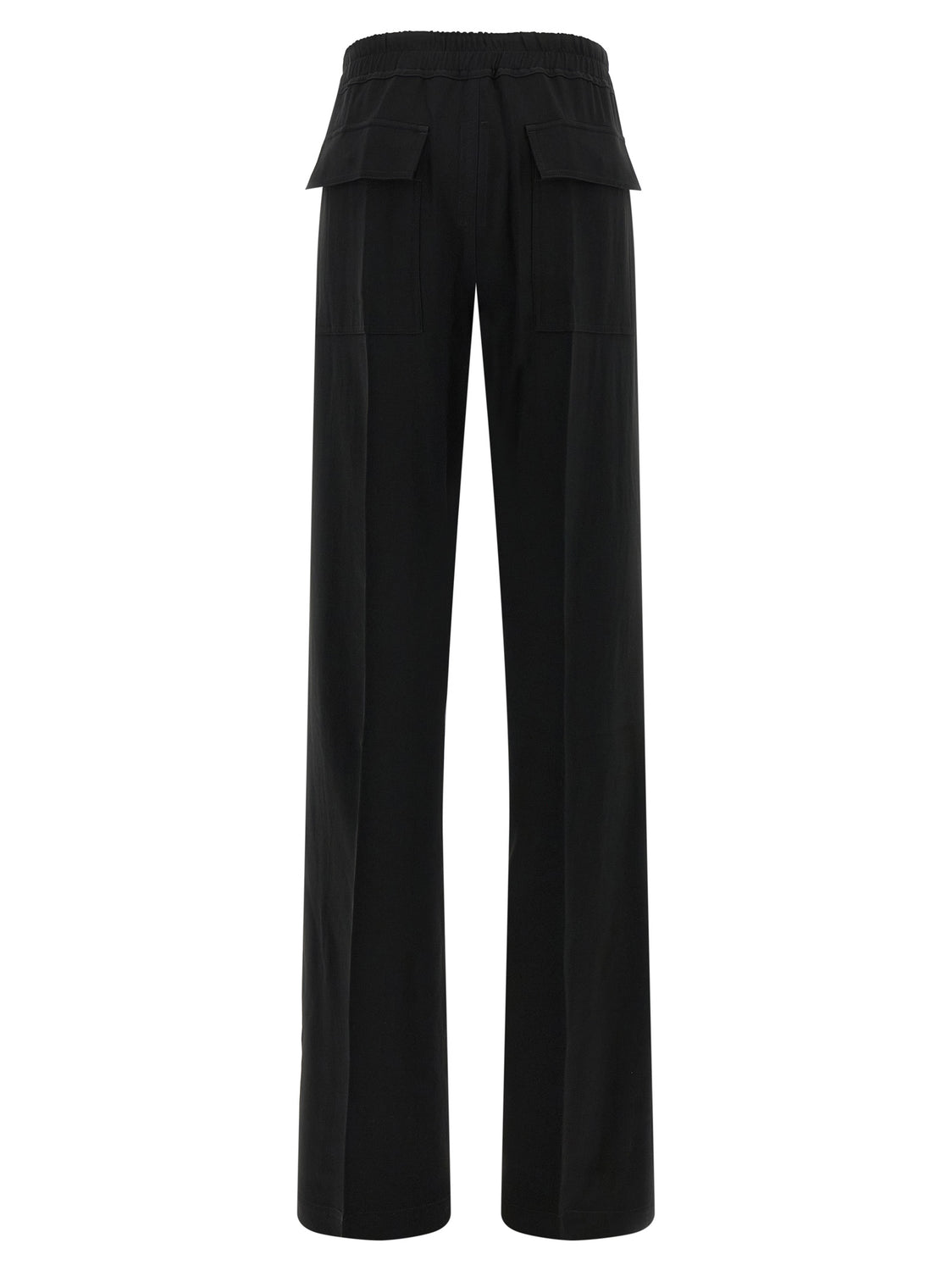 Black Viscose Casual Pants