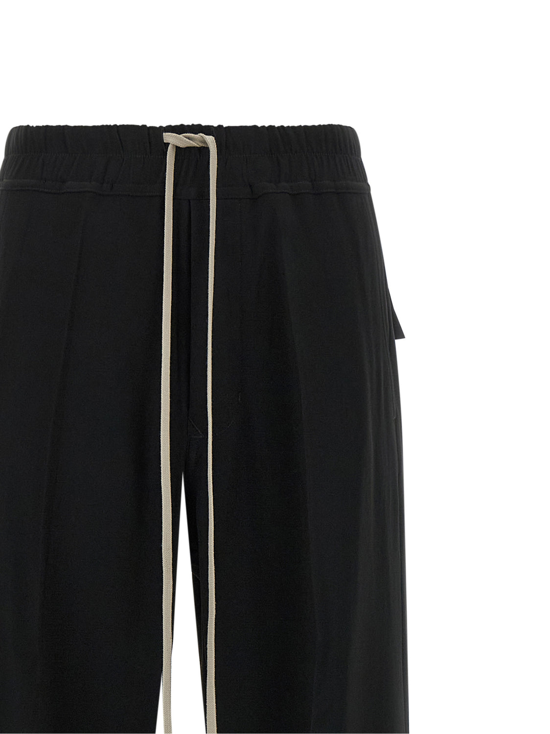 Black Viscose Casual Pants