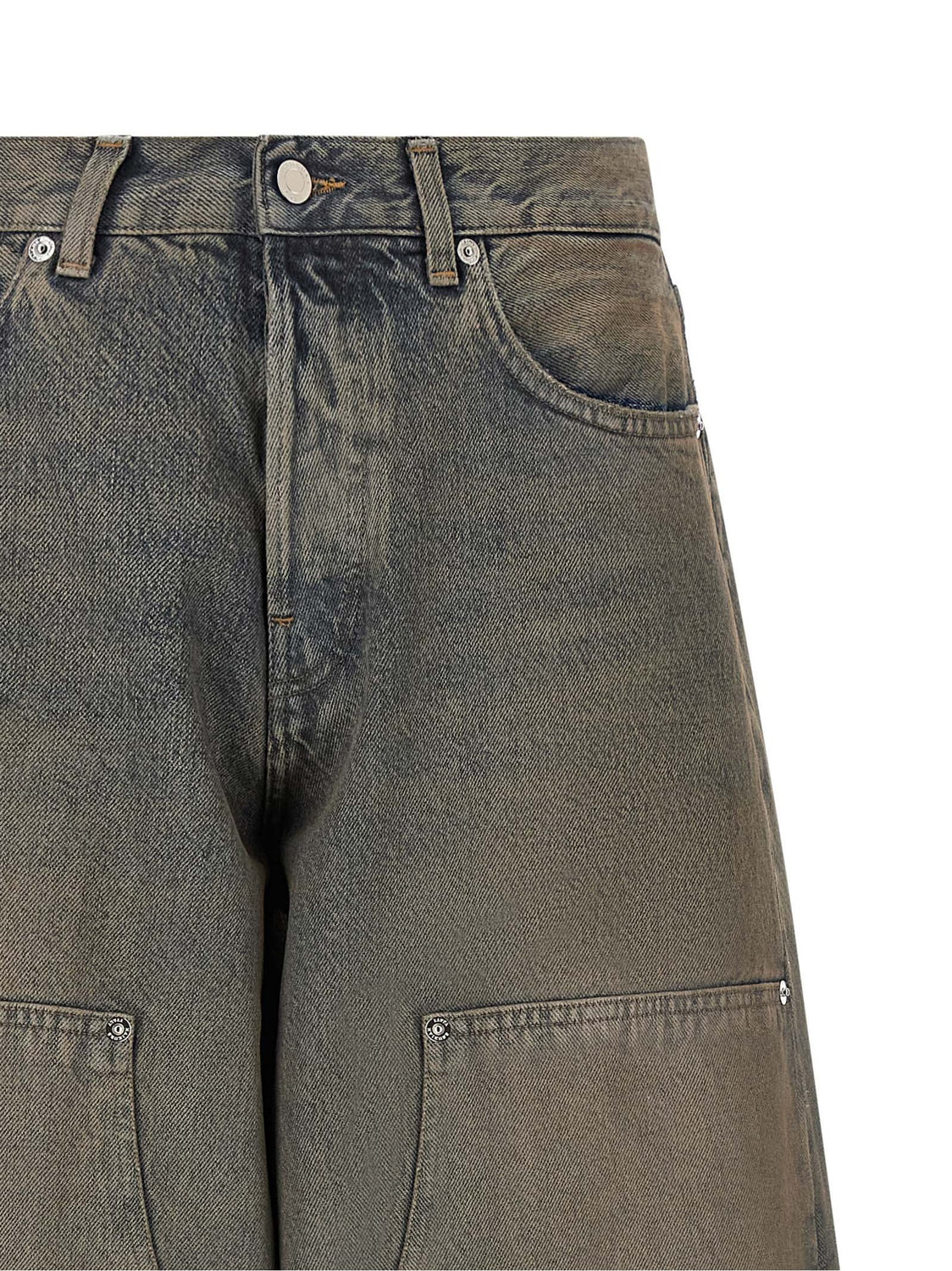Blue Cotton Relaxed Fit Jeans